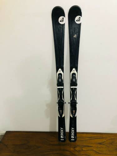 Roxy Bliss Women's Downhill Skis 154 cm. Roxy Love Demo Bindings Tuned! NICE!