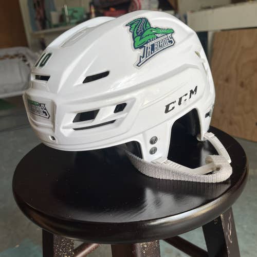 White Used Medium CCM Tacks 310  Helmet