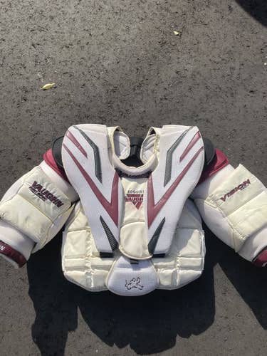Used Medium Vaughn Pro Stock Vision 9500 Goalie Chest Protector