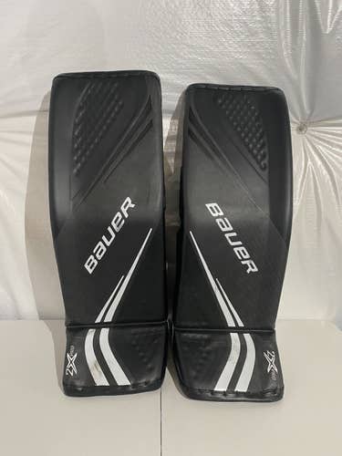 Black Senior 35" Bauer Vapor 2X Pro Goalie Leg Pads