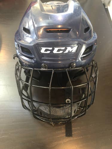 Blue Used Medium CCM Tacks 710 Helmet