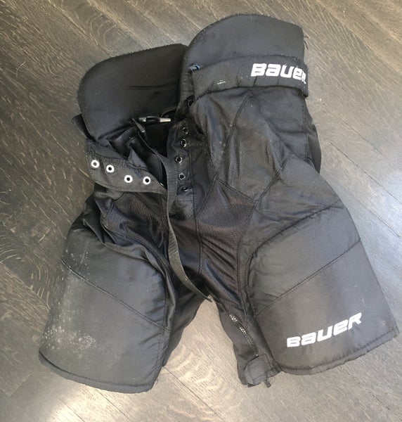 Black Junior Used XL Bauer Nexus Hockey Pants