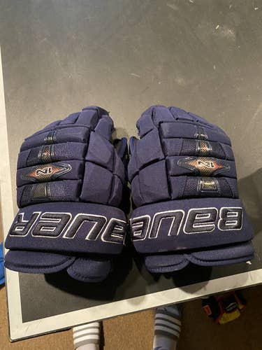 Blue Senior Bauer 14"  Nexus 1N Gloves
