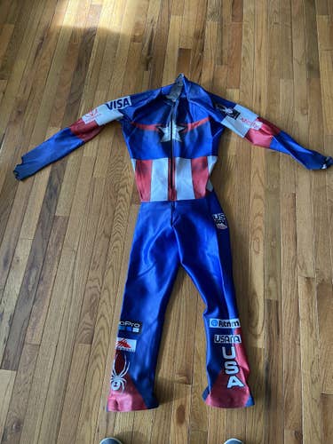 Men's Used US Ski Team XL 2019 Spyder Ski Suit FIS Legal