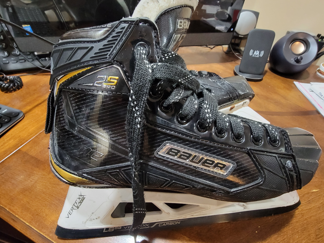 Used Bauer Supreme 2S Pro Goalie Skates Size 8 D