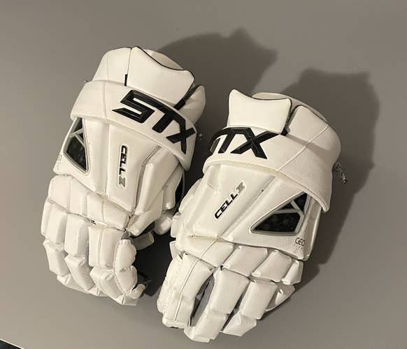 Used STX Cell IV Lacrosse Gloves 13"