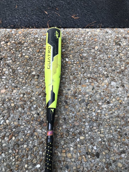 Used Kid Pitch (9YO-13YO) USSSA Certified Rawlings Quatro Bat (-10) 19 oz 29"
