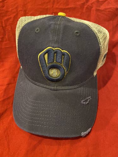 MLB Milwaukee Brewers New Era 9Twenty Mesh Snapback Hat * NEW NWT