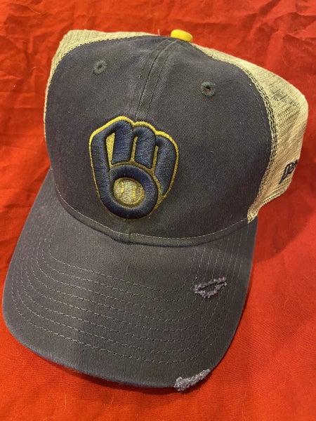 47 Men's Milwaukee Brewers Navy Adjustable Trucker Hat