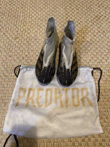 White Used Molded Cleats Adidas Predator Mutator 20+ Cleats