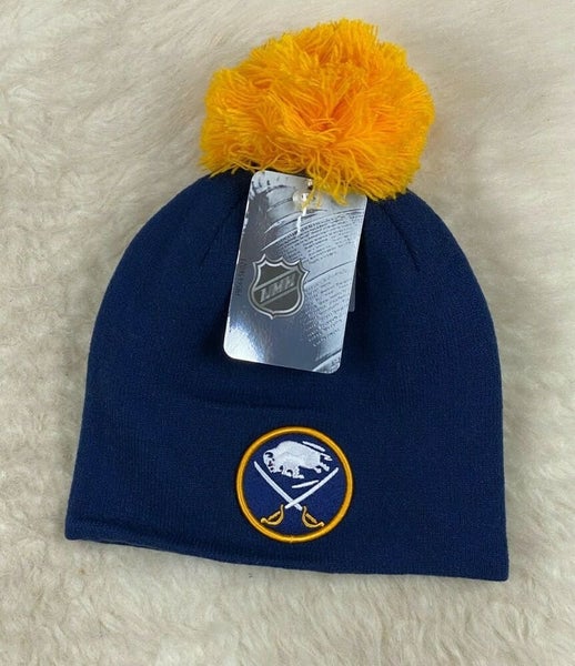 Men's adidas Gray Buffalo Sabres Team Cuffed Knit Hat with Pom