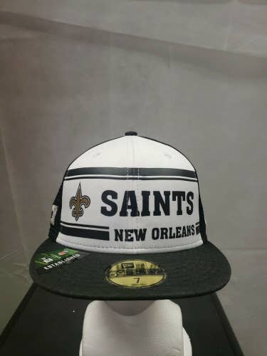 NWS New Orleans Saints New Era 59fifty Mesh Back 7 NFL100