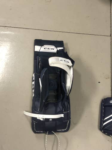 Blue Used Junior 26" CCM Axis 1.5 Goalie Leg Pads