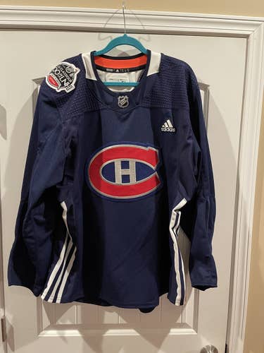 Adidas Pro Stock MIC Montréal Canadiens 100 Classic Practice Jersey, Size 54