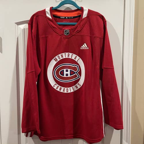 Montréal Canadiens Practice Style Jersey, Size 54, Retail