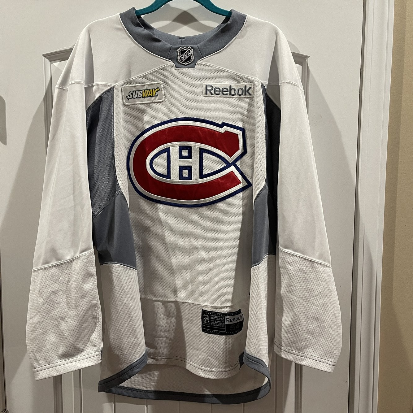 Montreal Canadiens Reebok 3.0 Practice Jersey with Subway patch