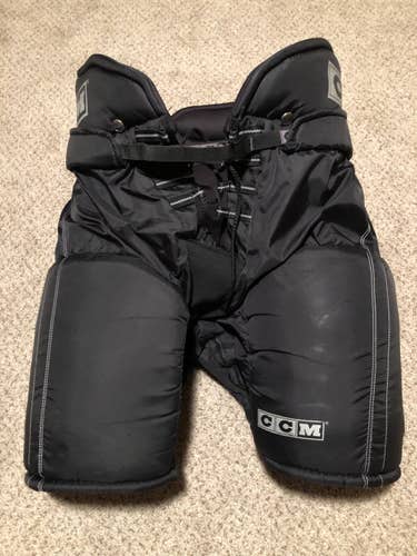 Black Senior Large CCM Tacks Hockey Pants
