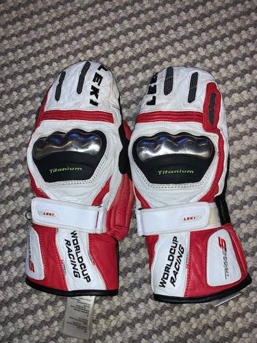 Leki World Cup Ti Mittens size 8.5