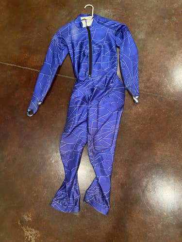 US Ski Team, 2002 Olympic Design Spyder Ski Suit, good condition with little wear.