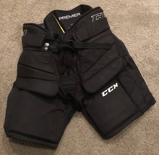 Black Junior XL CCM Premier Goalie Pants