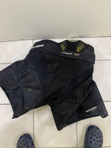 Black Used Small Bauer  S29 Hockey Goalie Pants