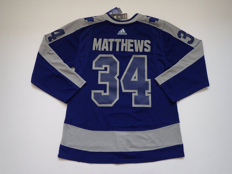 Toronto Maple Leafs 2022 Reverse Retro 2.0 Auston Matthews 34 Blue
