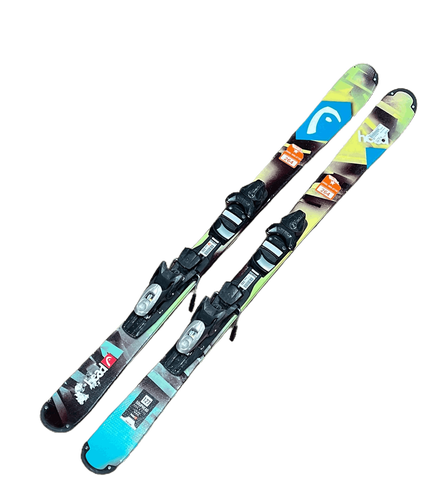 Used Head Souphead 127 Cm Downhill Ski Boys Combo