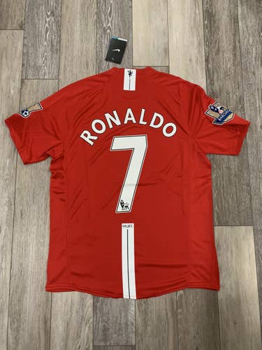 08/09 Manchester United Home Jersey M RONALDO 7