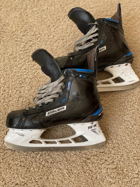 Senior Used Bauer Nexus 1N Hockey Skates Extra Wide Width Pro Stock Size 8.5