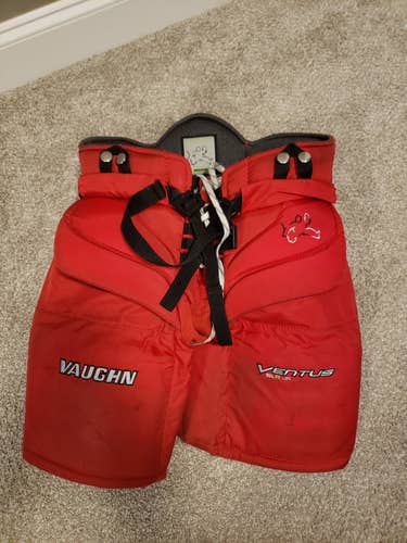 Red Junior Used Medium Vaughn Goalie Pants