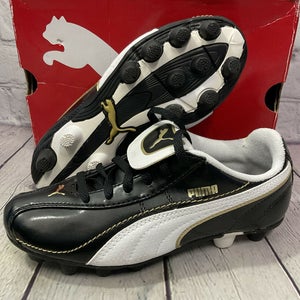 Puma Youth Esito XL R HG Junior Soccer Cleats Size 1.5 Black New With Defect