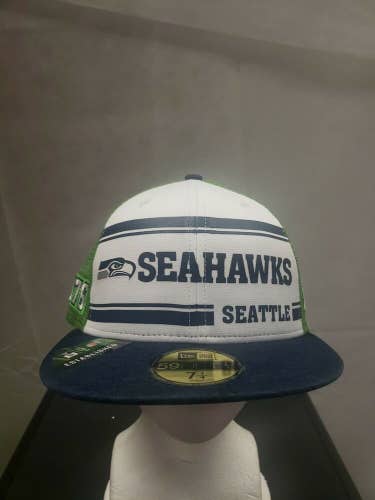 NWS Seattle Seahawks New Era 59fifty 7 1/4 Mesh Back NFL100