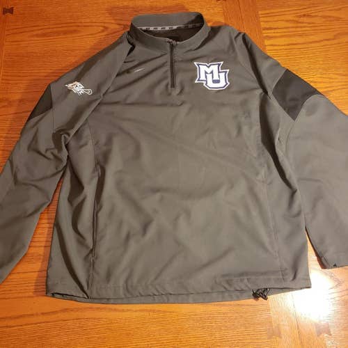 Marquette Adult Men's Large Nike Quarter Zip Jacket - Gray (Team Issued)
