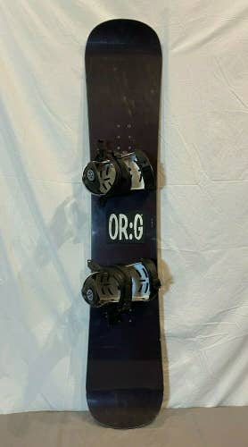 RARE Vintage CSB Colorado Snowboards 149cm Twin-Tip Snowboard w/OR:G Bindings