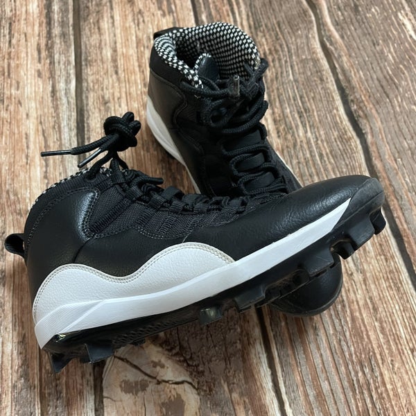 Nike Air Jordan Retro 10 MCS "Baseball Cleats" Black/White 8.5