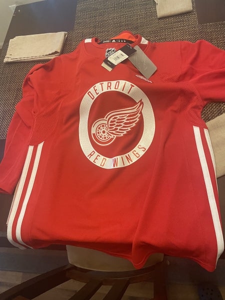 Detroit Red Wings Adidas Primegreen Authentic NHL Hockey Jersey / Away / M/50
