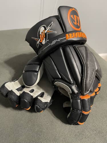 Black New Warrior 13" Evo Pro Lacrosse Gloves