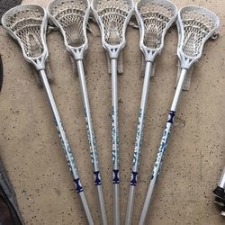 5 boys lacrosse sticks ! Like new