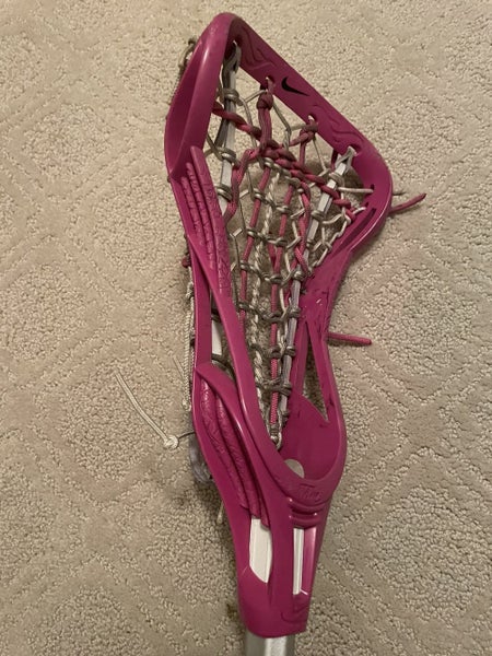 Nike Women's Pink Arise LT Strung Head On AL 6000 Shaft Complete Lacrosse Stick