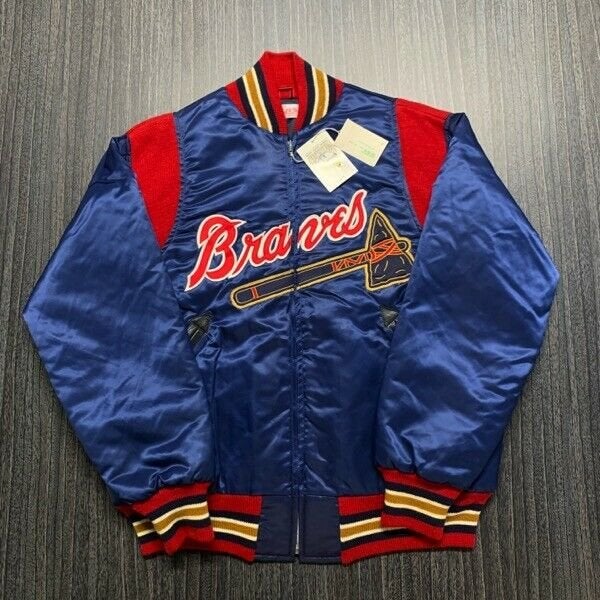 braves mitchell and ness jacket