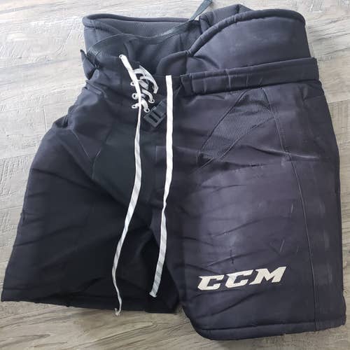 Black Senior Used Large CCM HP30 Hockey Pants Pro Stock