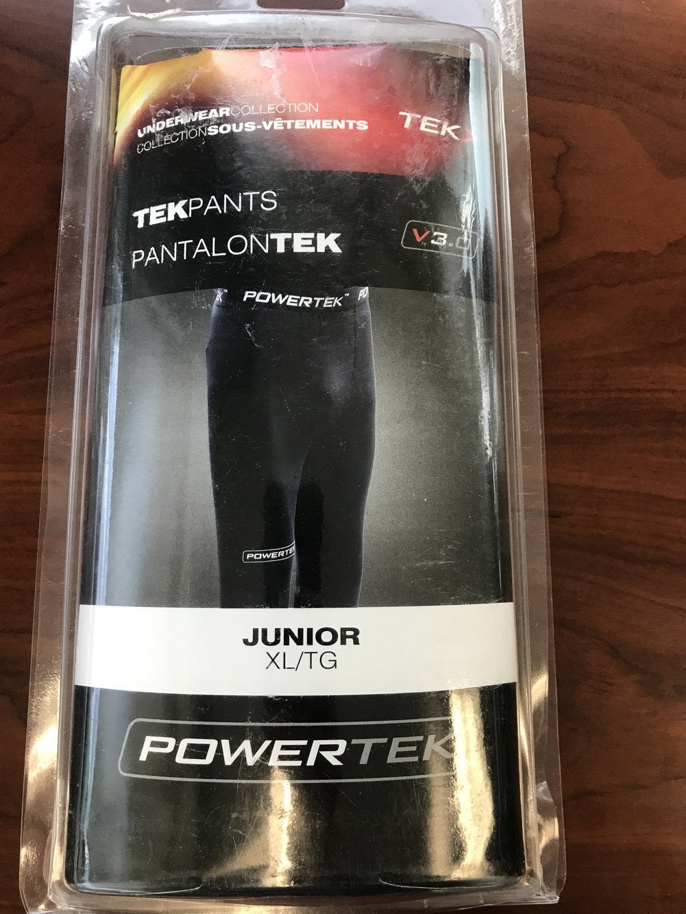 S-XL PowerTek V3 2-Piece Junior Compression Base Layer Long Sleeve Shirt & Pant 