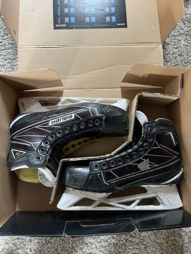 Used Bauer Regular Width Size 10 Supreme 1S Hockey Goalie Skates