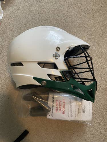 White/green Cascade Pro-7 Helmet