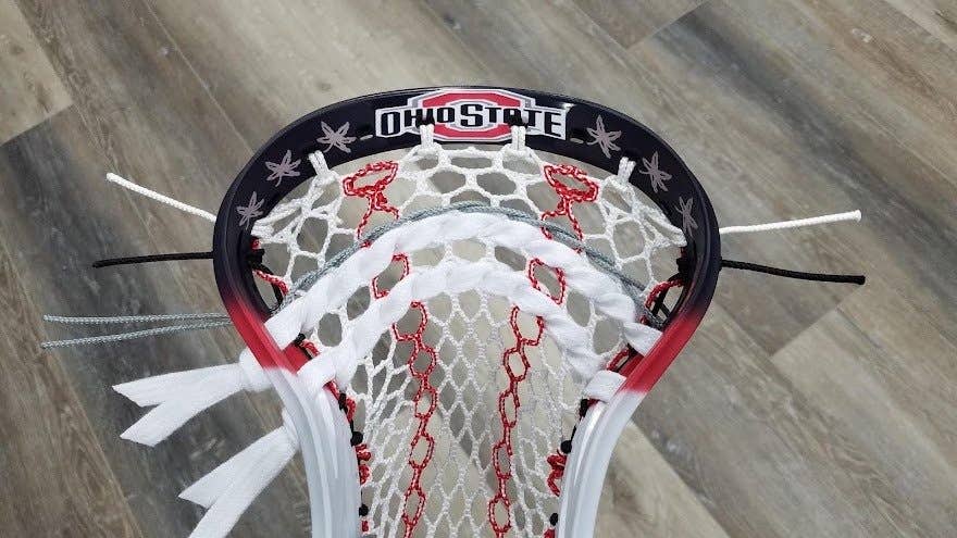 OHIO BUCKEYES UNIVERSITY MADE TO ORDER ANY HEAD CUSTOM STRINGING #fjaylax