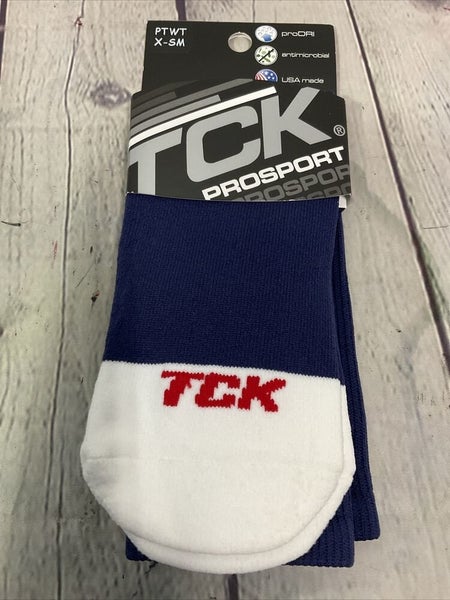 TCK Prosport Socks Size X-Small Durable Comfortable Breathable Blue New With Tag