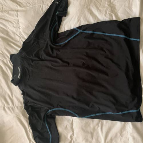 Bauer adult skate shirt with collar