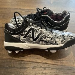New Balance Boys Size 7 4040v5 Molded Baseball Shoe pedroia camo black NEW