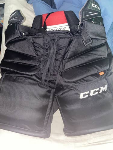 Black Senior Large CCM  Goalie Pants