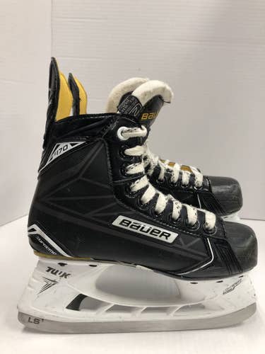 Junior Used Bauer Supreme S170 Hockey Skates Regular Width Size 2